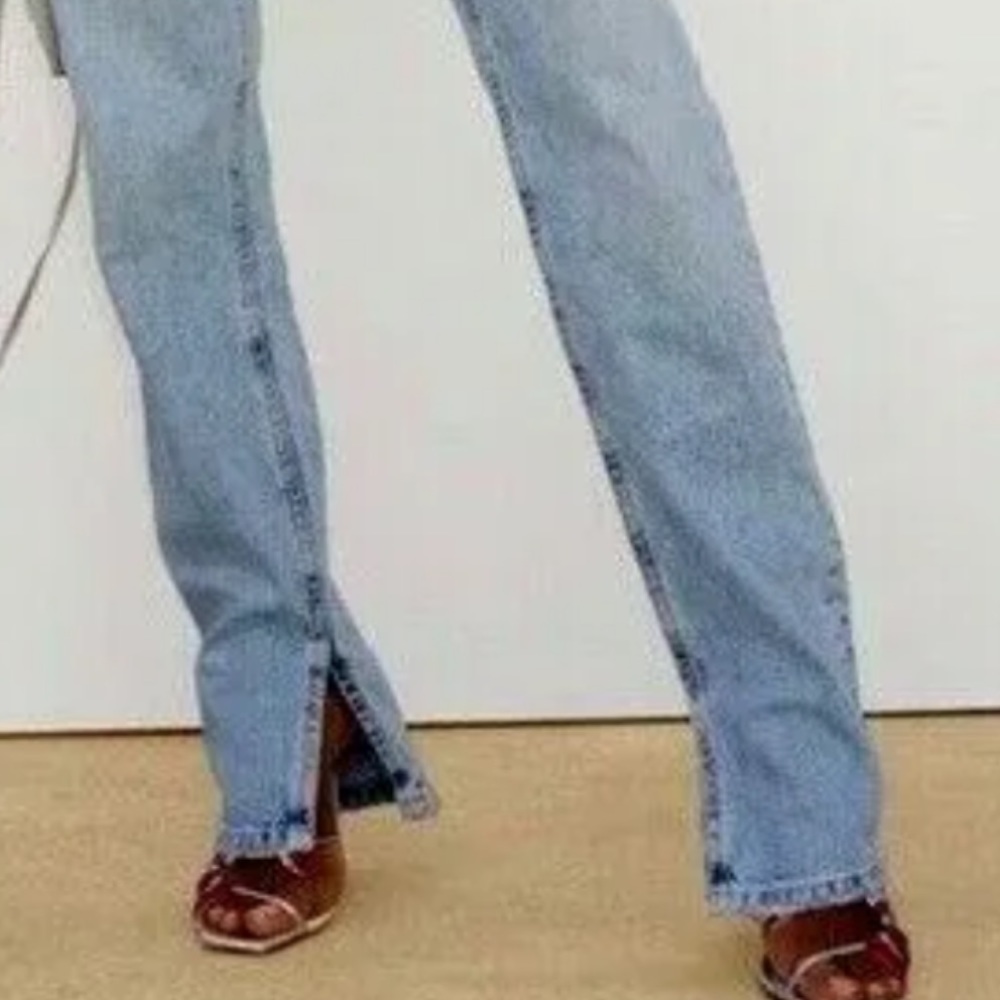 Zara Split hem jeans size 6 - Picture 6 of 6